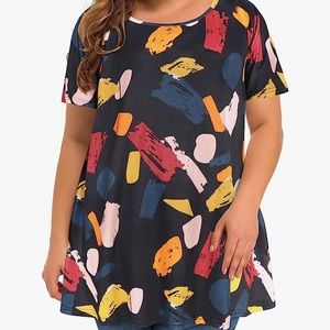 Colorful tunic top
